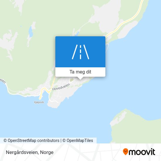 Nergårdsveien kart