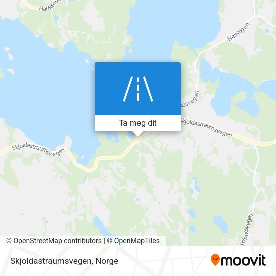 Skjoldastraumsvegen kart