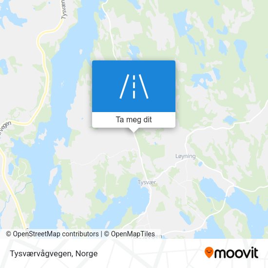 Tysværvågvegen kart