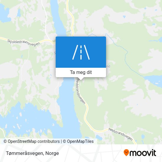 Tømmeråsvegen kart