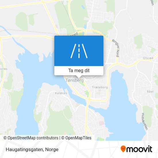 Haugatingsgaten kart