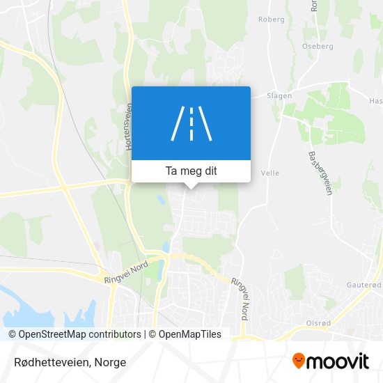 Rødhetteveien kart
