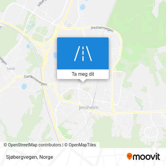 Sjøbergvegen kart