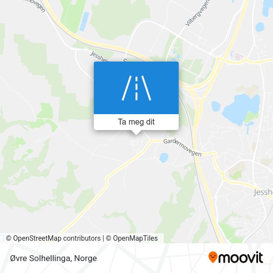 Øvre Solhellinga kart