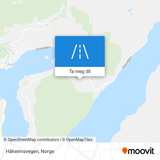 Håheimsvegen kart