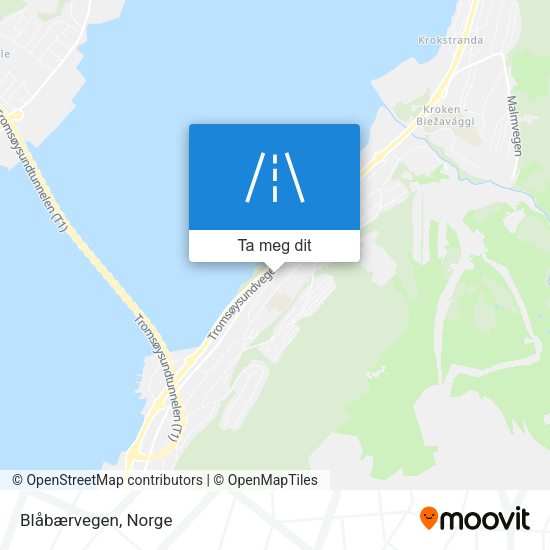 Blåbærvegen kart