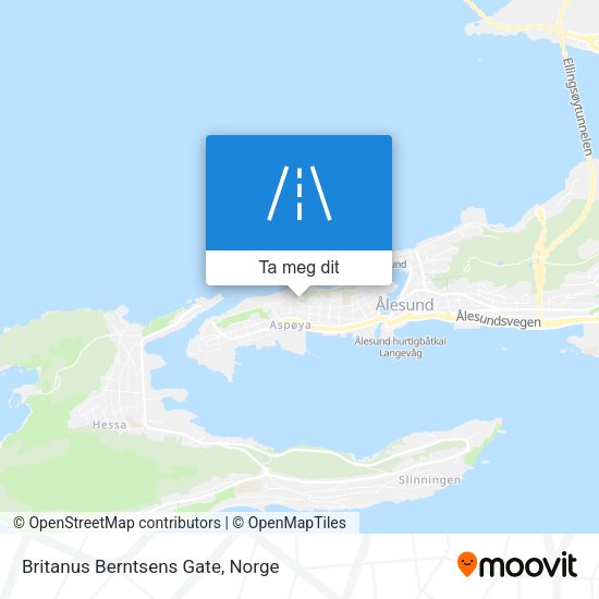 Britanus Berntsens Gate kart