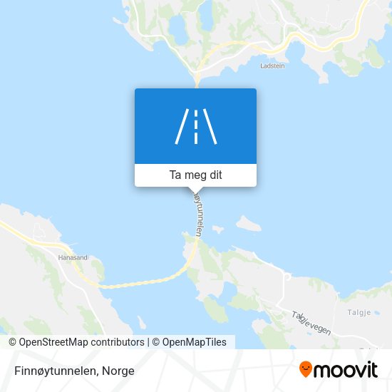 Finnøytunnelen kart