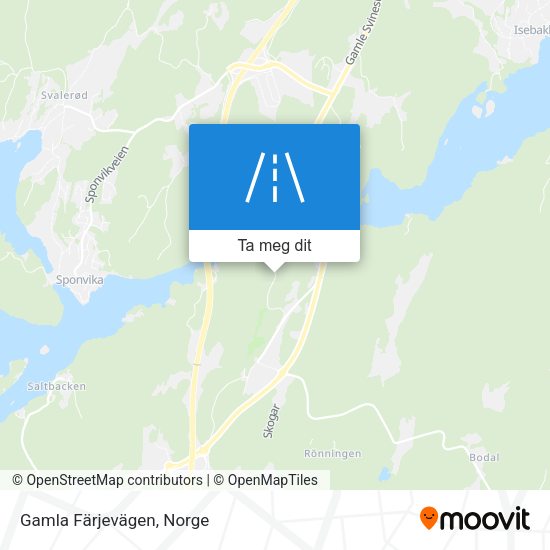 Gamla Färjevägen kart