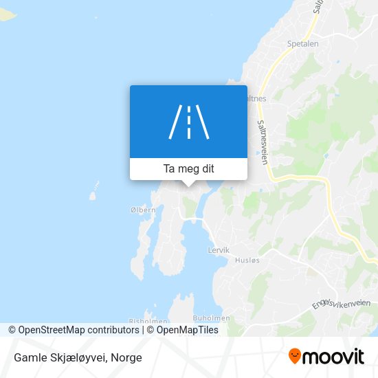 Gamle Skjæløyvei kart