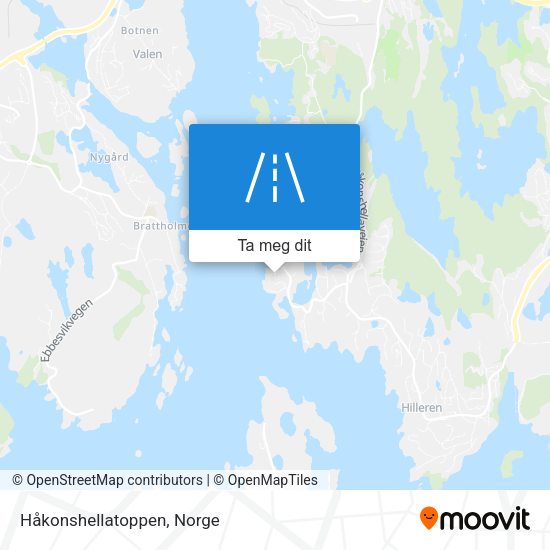 Håkonshellatoppen kart