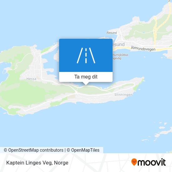 Kaptein Linges Veg kart