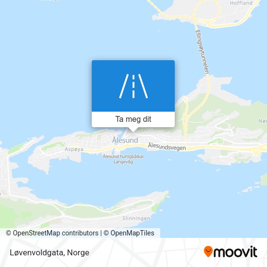 Løvenvoldgata kart
