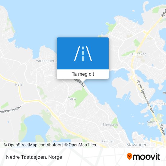 Nedre Tastasjøen kart