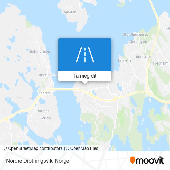 Nordre Drotningsvik kart