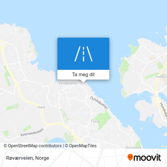 Røværveien kart