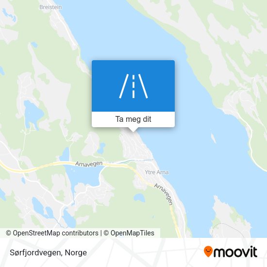 Sørfjordvegen kart