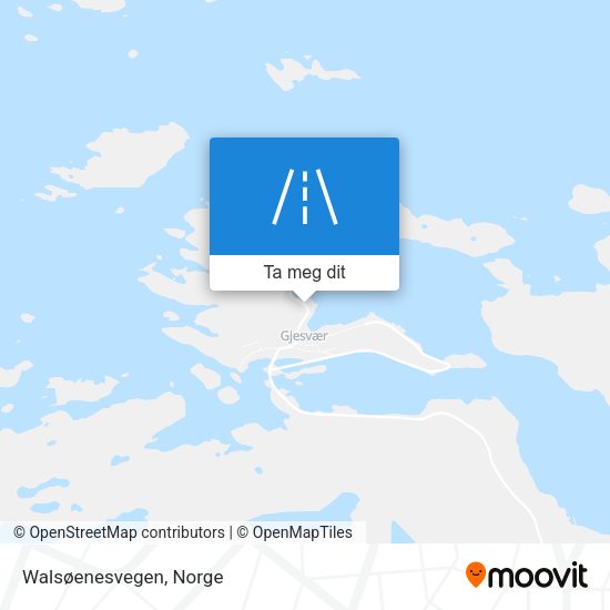 Walsøenesvegen kart