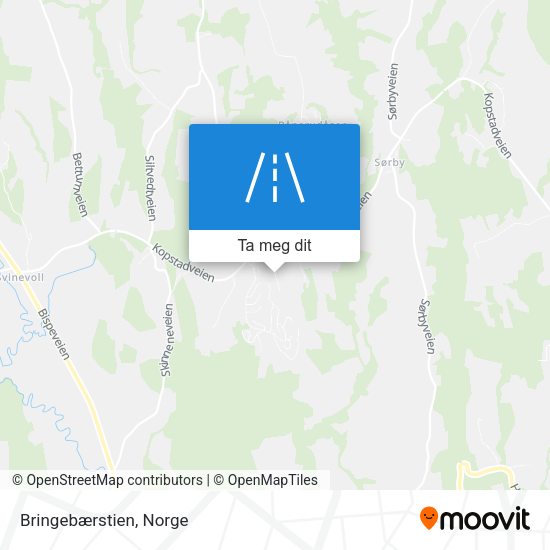 Bringebærstien kart