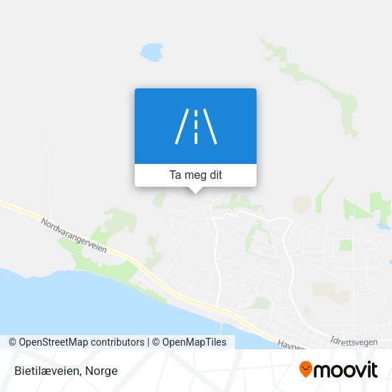 Bietilæveien kart