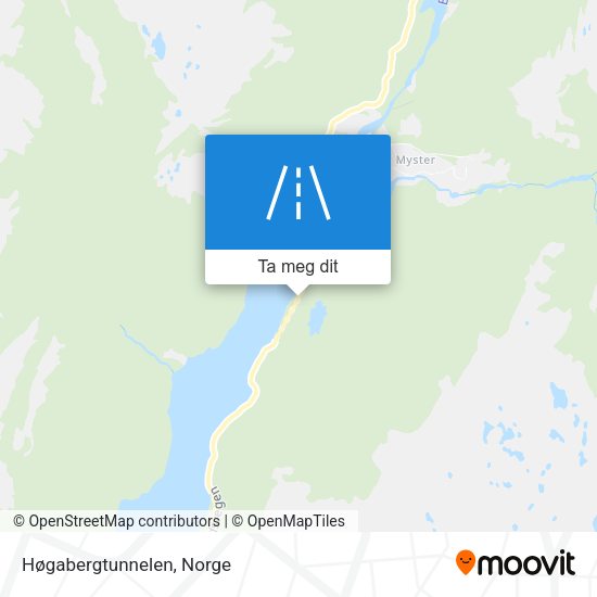 Høgabergtunnelen kart
