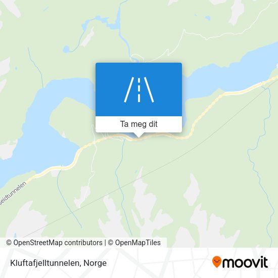 Kluftafjelltunnelen kart