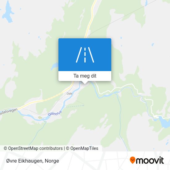 Øvre Eikhaugen kart