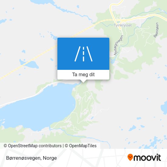 Børrenøsvegen kart