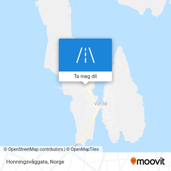 Honningsvåggata kart
