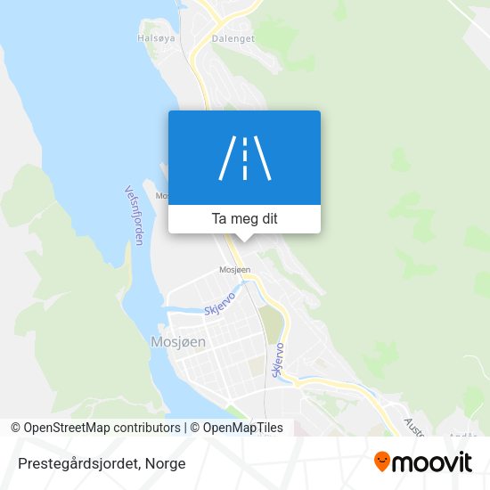 Prestegårdsjordet kart
