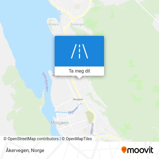 Åkervegen kart
