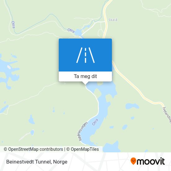 Beinestvedt Tunnel kart