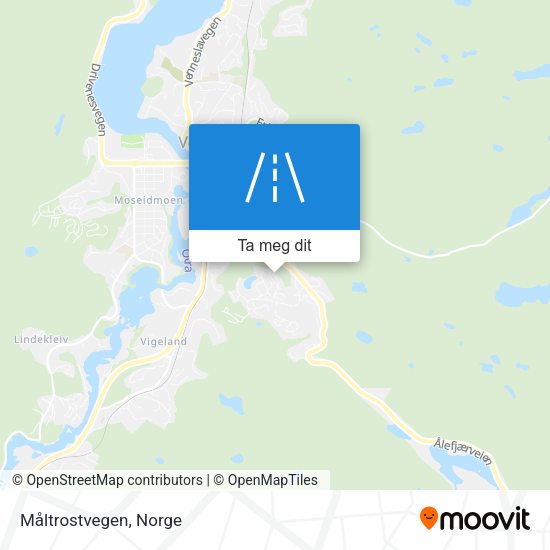Måltrostvegen kart