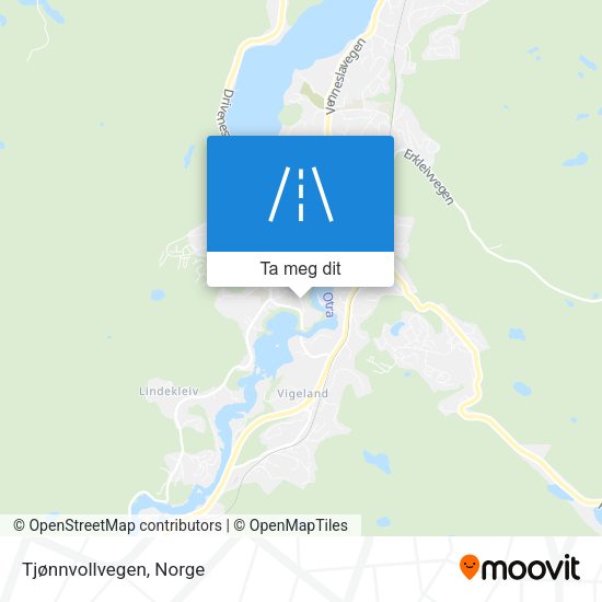 Tjønnvollvegen kart