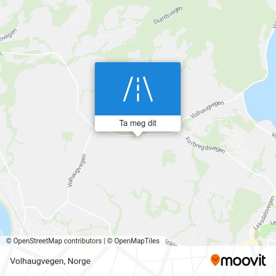 Volhaugvegen kart