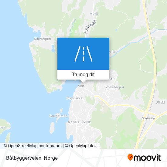 Båtbyggerveien kart