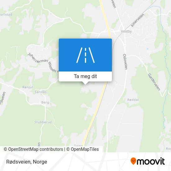 Rødsveien kart