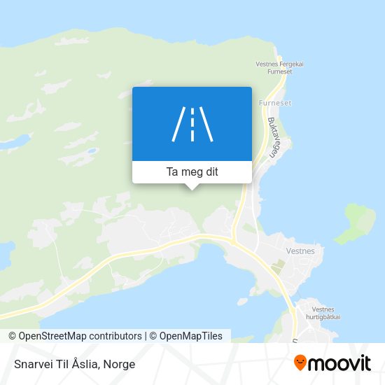 Snarvei Til Åslia kart