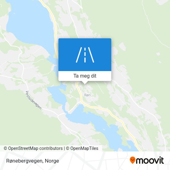 Rønebergvegen kart