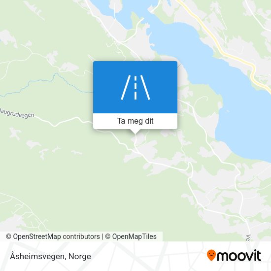 Åsheimsvegen kart