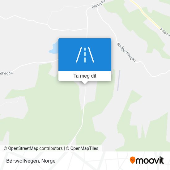 Børsvollvegen kart