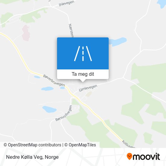 Nedre Kølla Veg kart