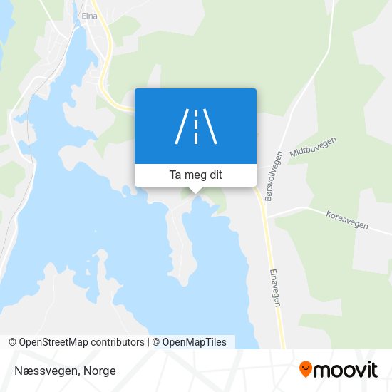 Næssvegen kart