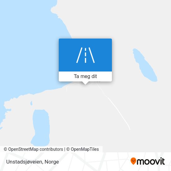 Unstadsjøveien kart
