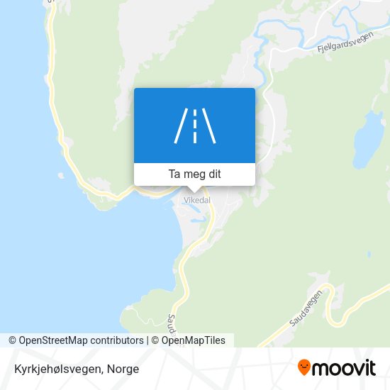 Kyrkjehølsvegen kart