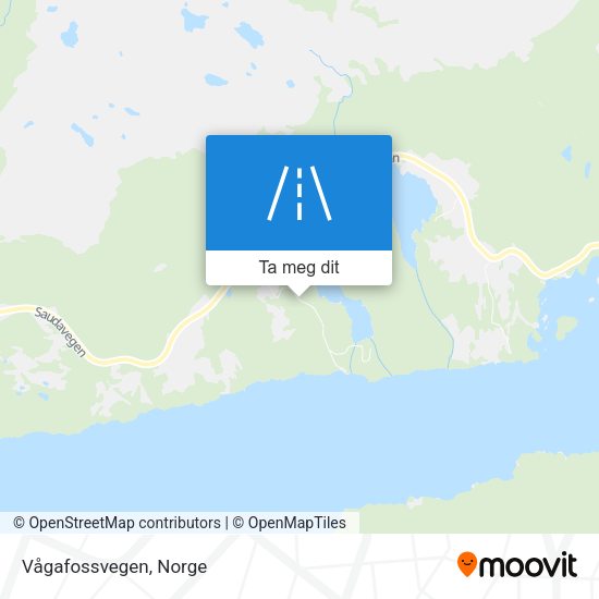 Vågafossvegen kart