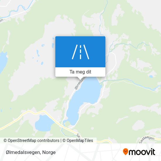 Ølmedalsvegen kart