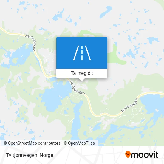 Tvitjønnvegen kart
