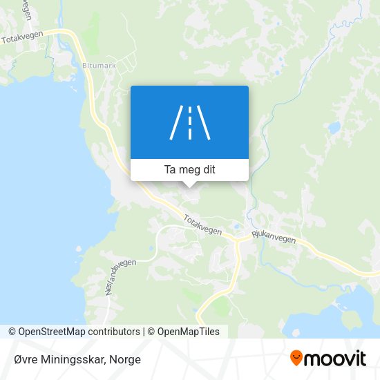 Øvre Miningsskar kart