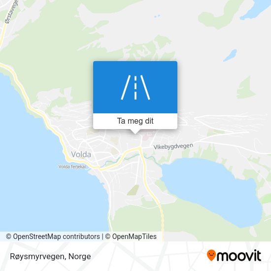 Røysmyrvegen kart